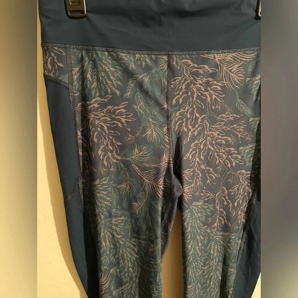 Sweaty Betty Leggings Mid Rise 7/8 Mesh panel Floral RN03525806 Large Short - Picture 3 of 9